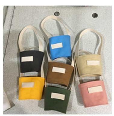 Colorful Canvas cup bag