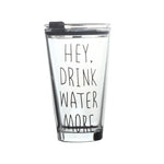 Glass Straw Cup With Scale