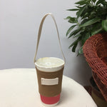 Colorful Canvas cup bag