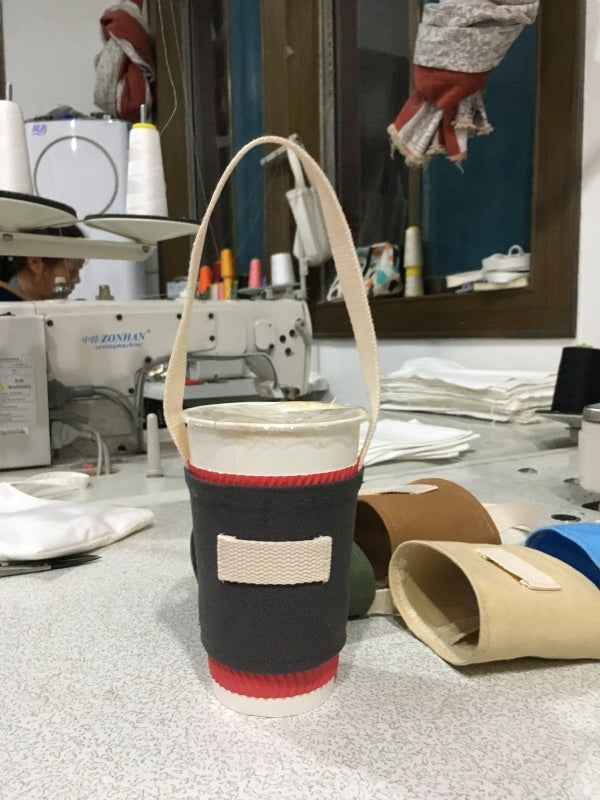 Colorful Canvas cup bag