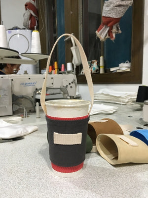 Colorful Canvas cup bag