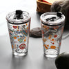 Glass Straw Cup With Scale