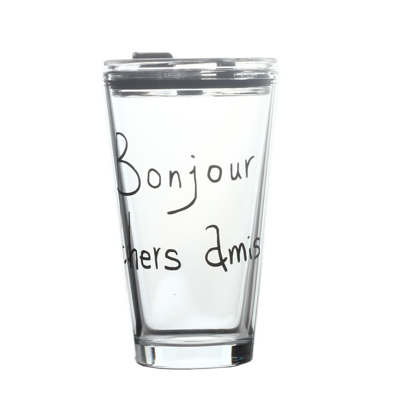 Glass Straw Cup With Scale