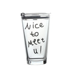 Glass Straw Cup With Scale